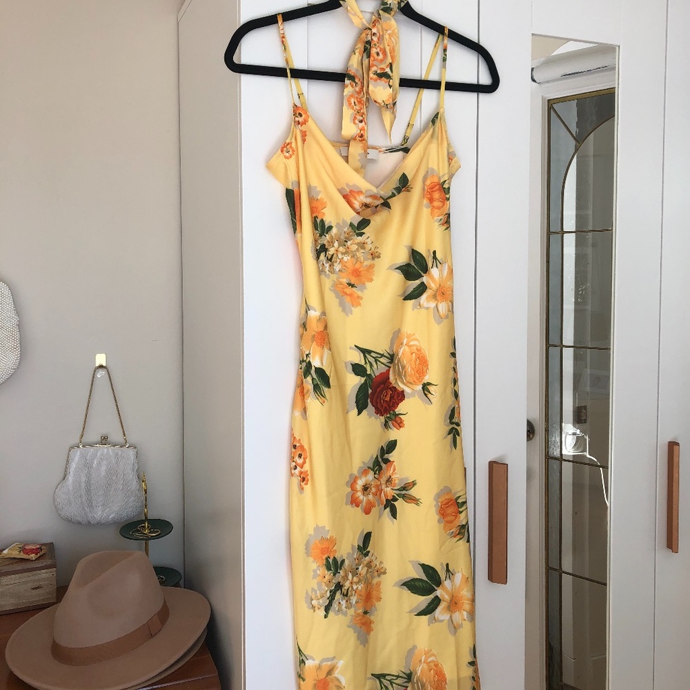 SIMPLE RETRO ELENA CHIFFON DRESS